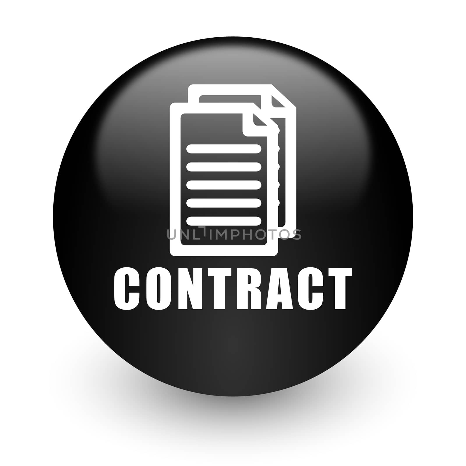 black glossy computer icon
