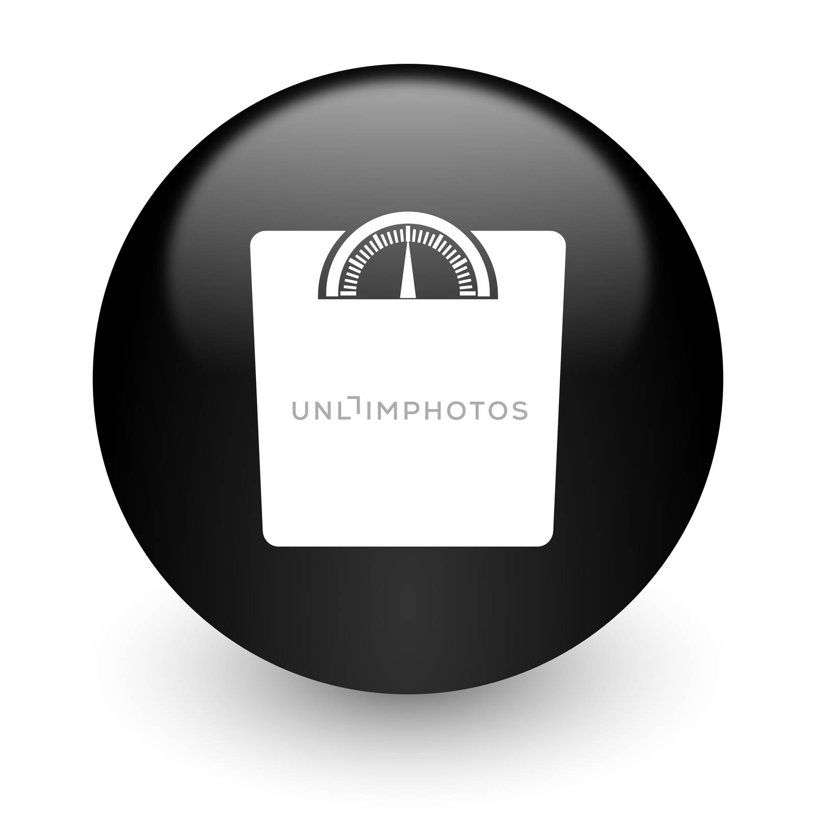 black glossy computer icon