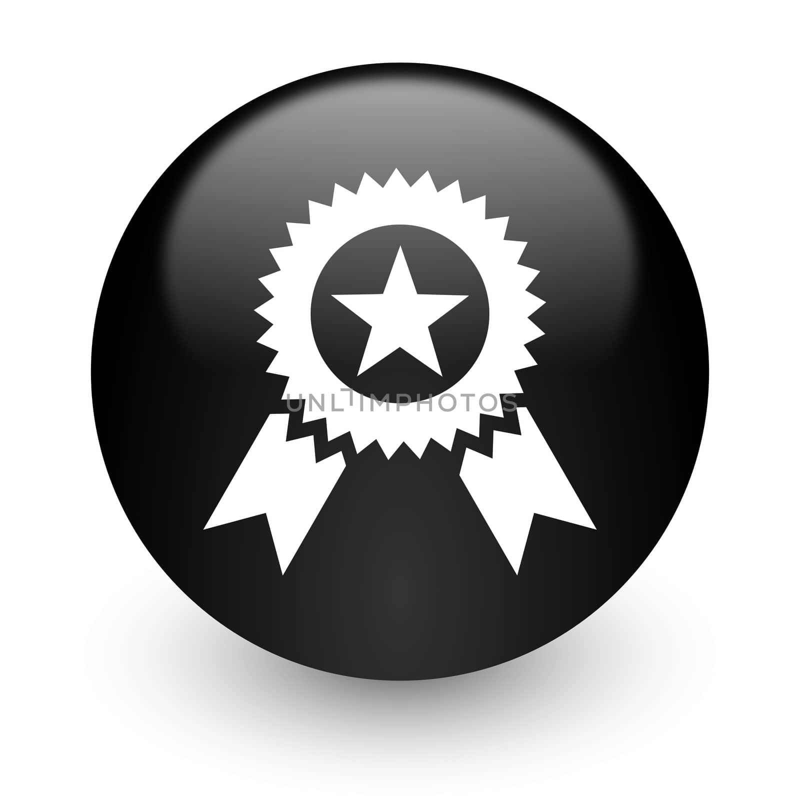 black glossy computer icon