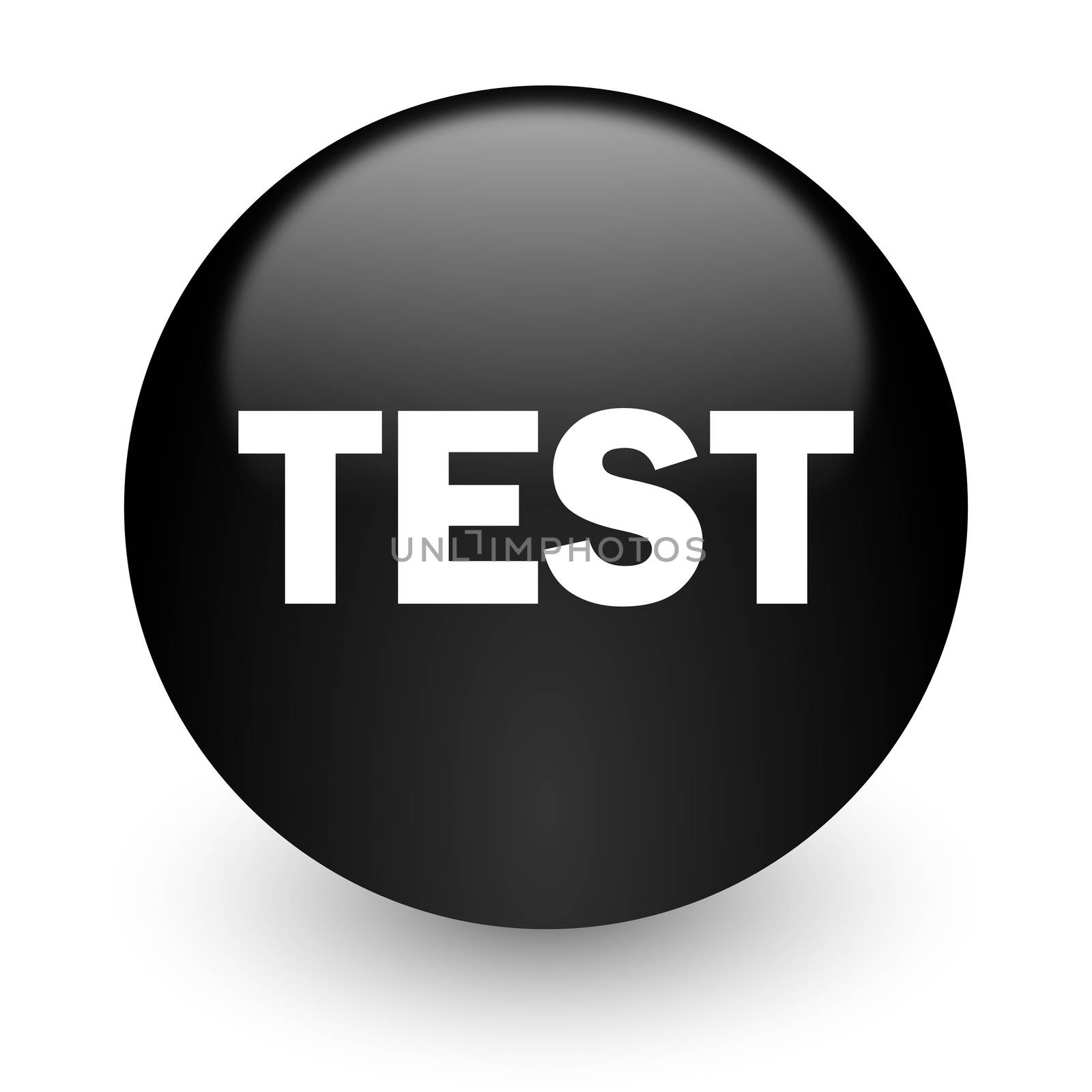 black glossy computer icon