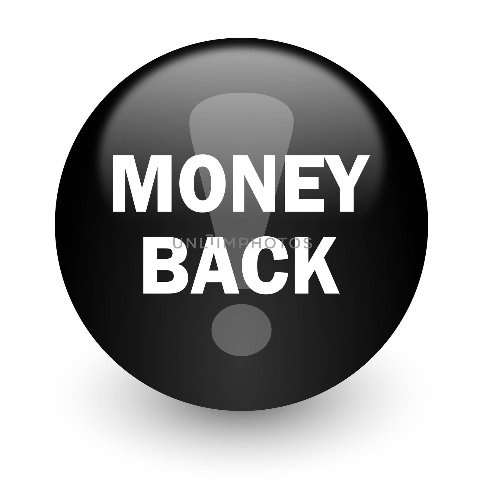 black glossy computer icon