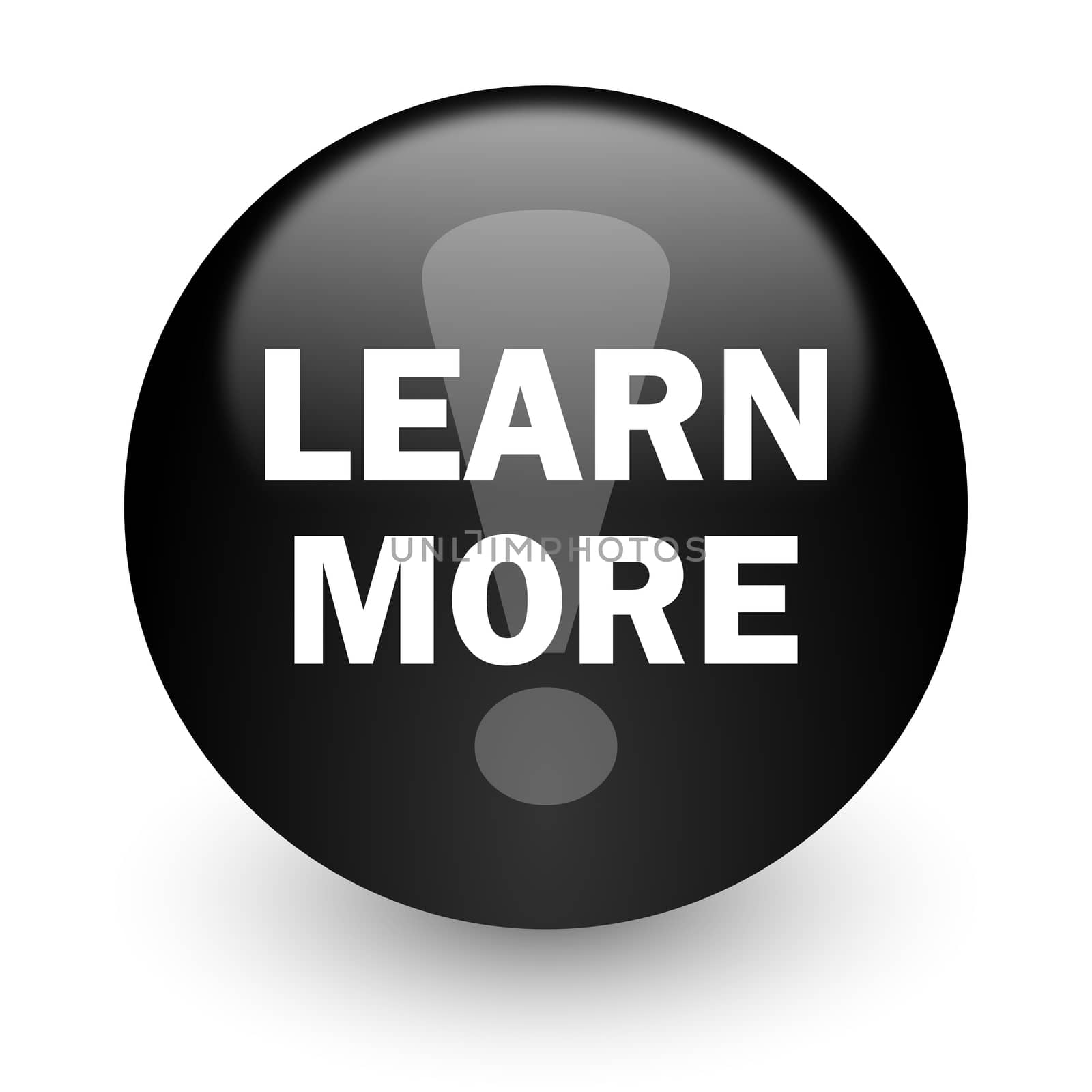 black glossy computer icon