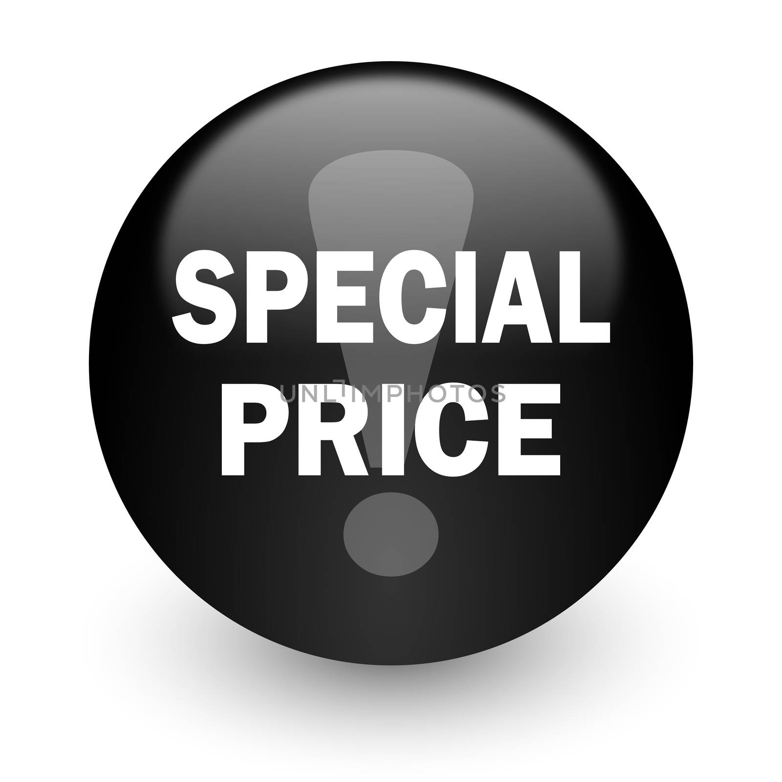 black glossy computer icon