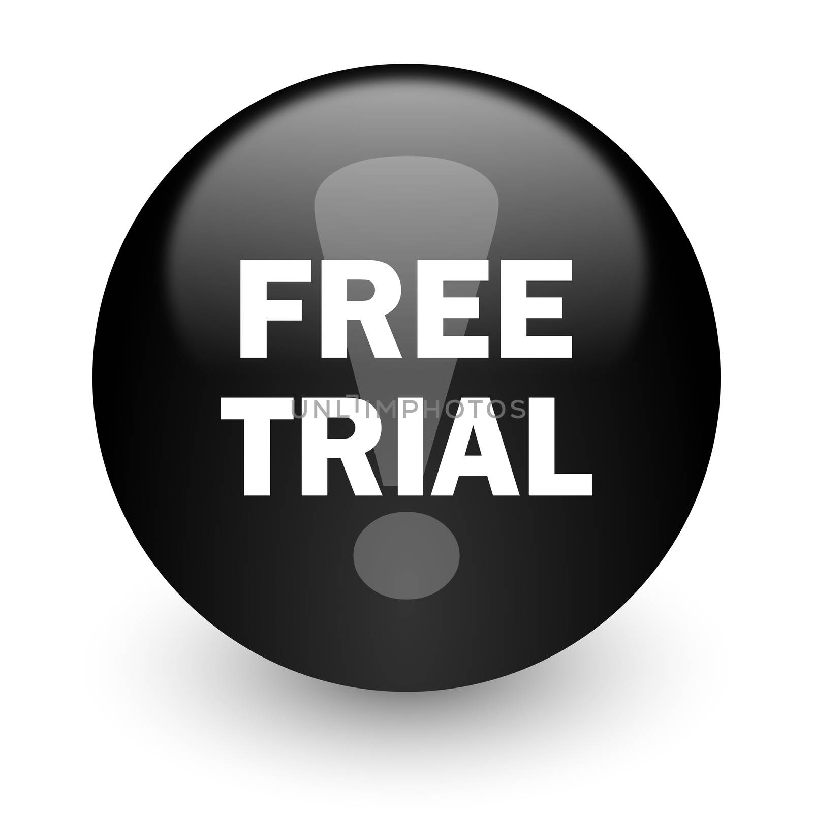 black glossy computer icon