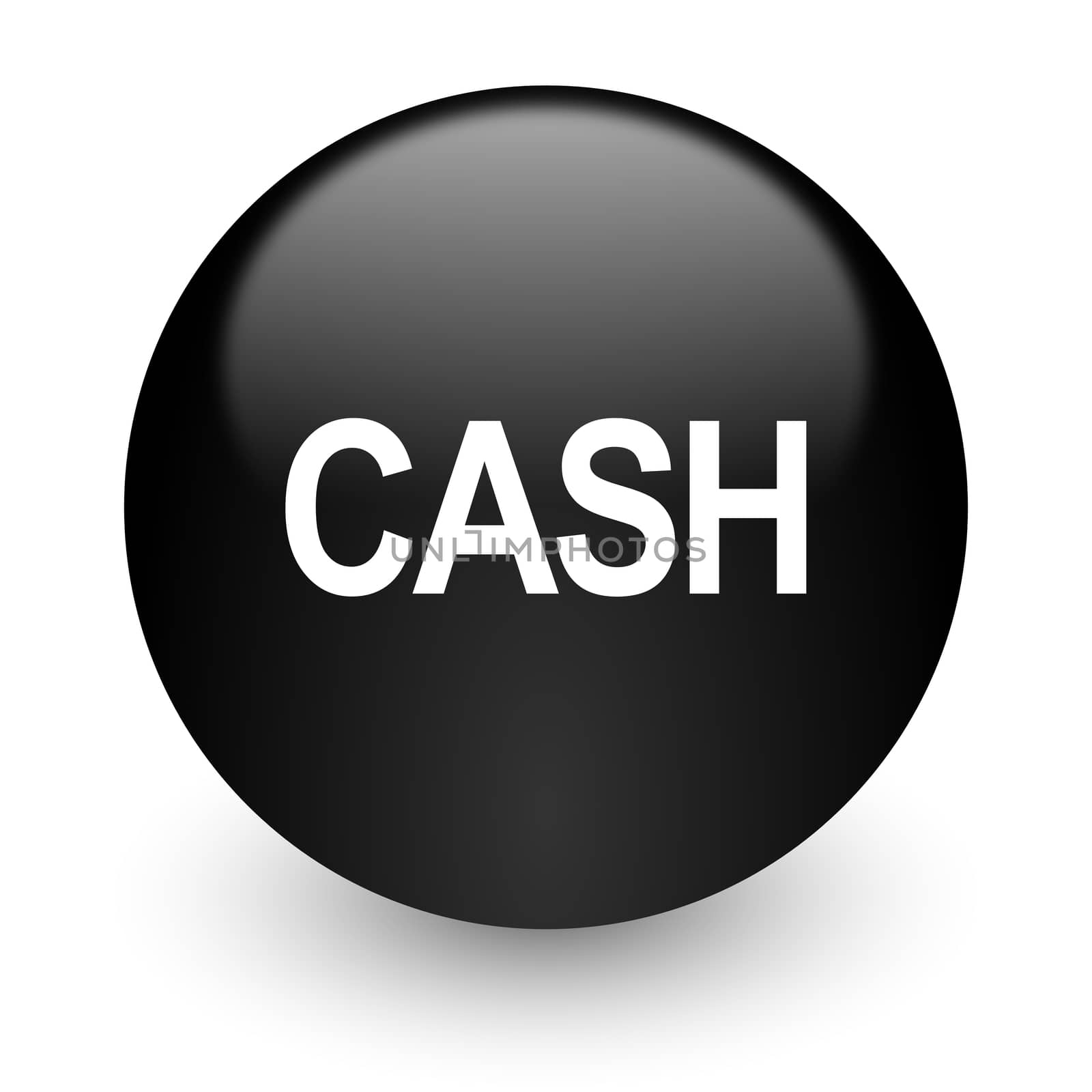 black glossy computer icon