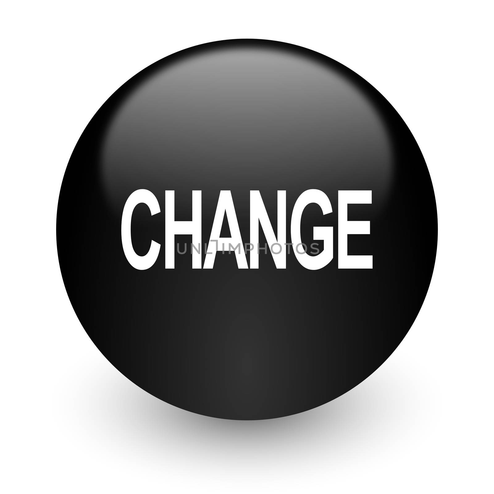 black glossy computer icon