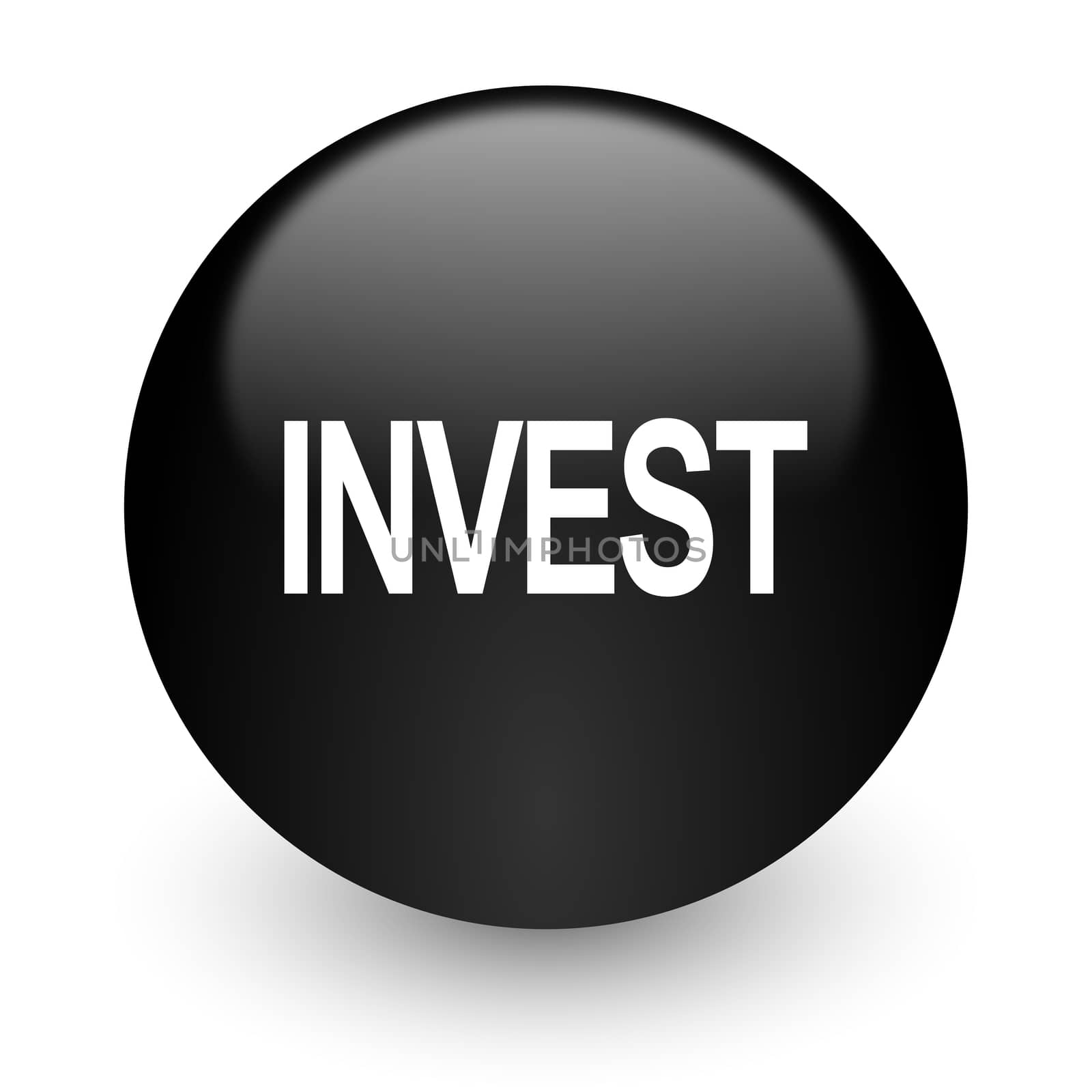 black glossy computer icon