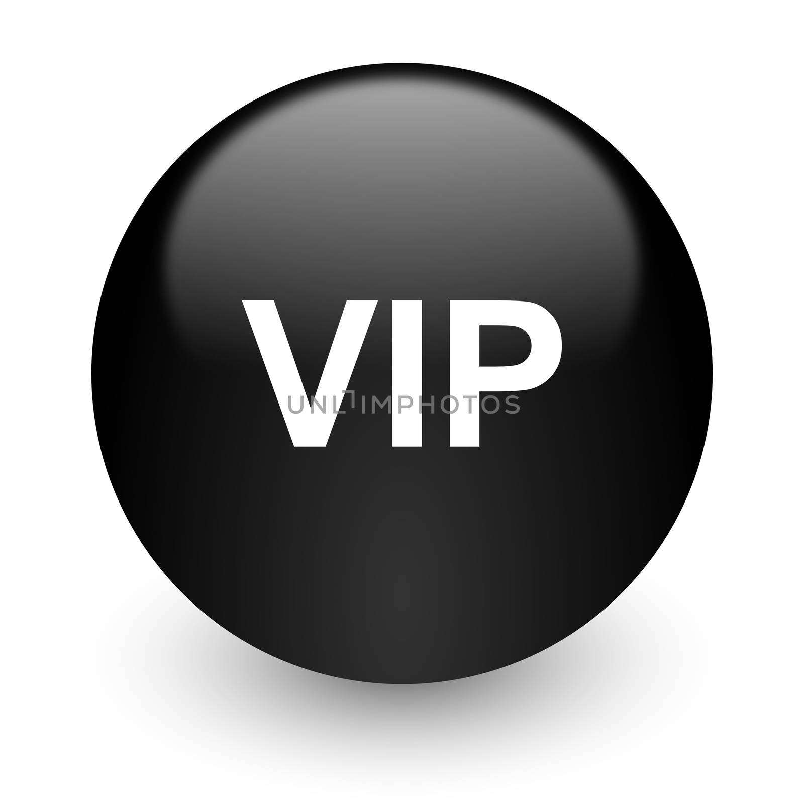 black glossy computer icon