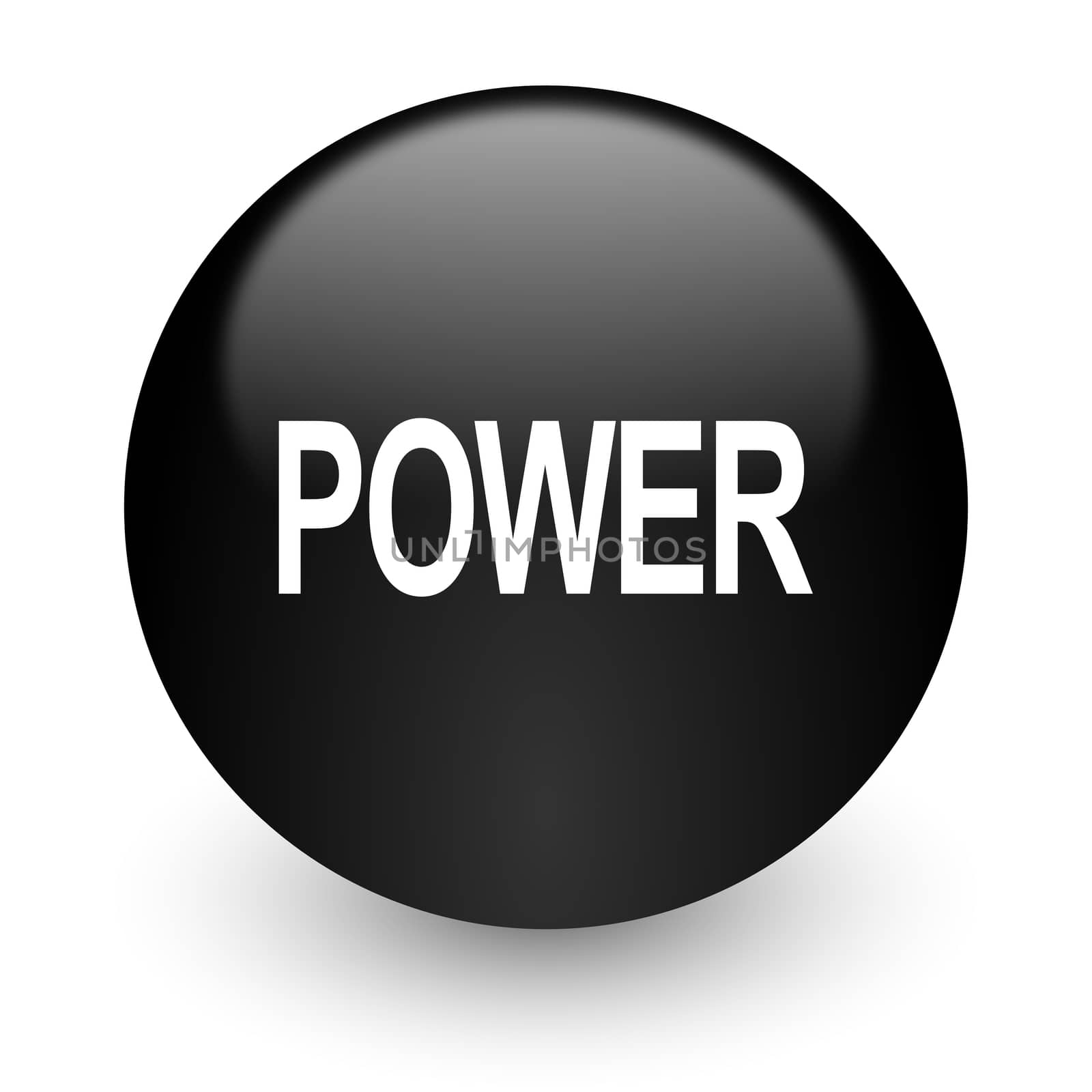 black glossy computer icon