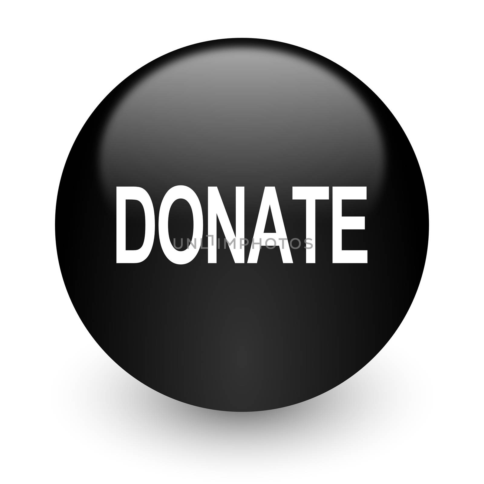 black glossy computer icon