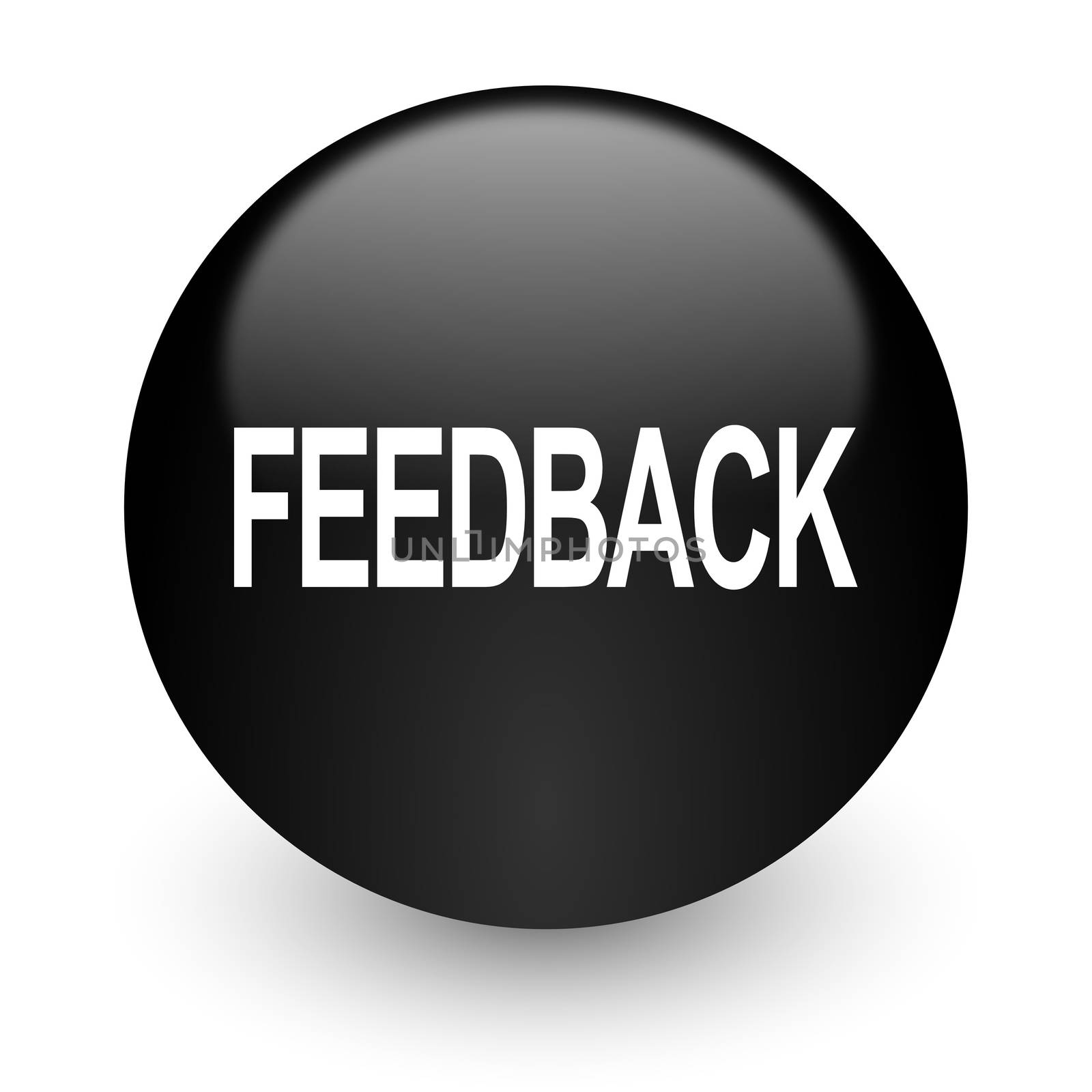 black glossy computer icon