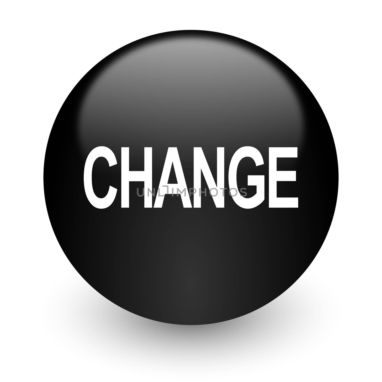 black glossy computer icon