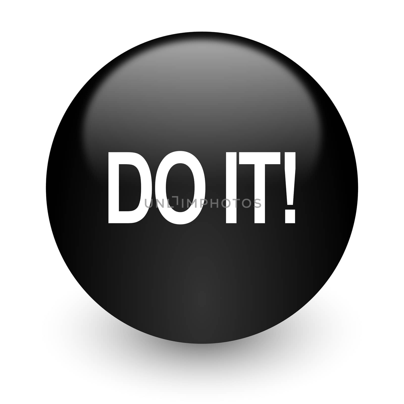 black glossy computer icon