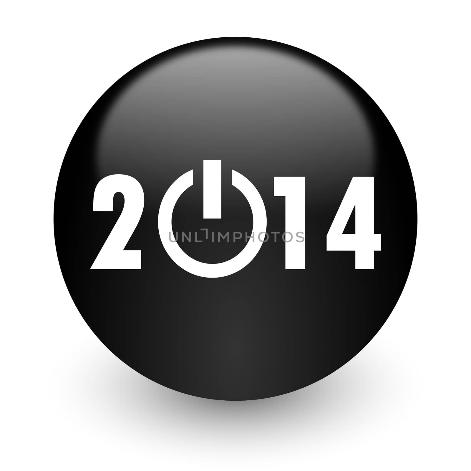 black glossy computer icon