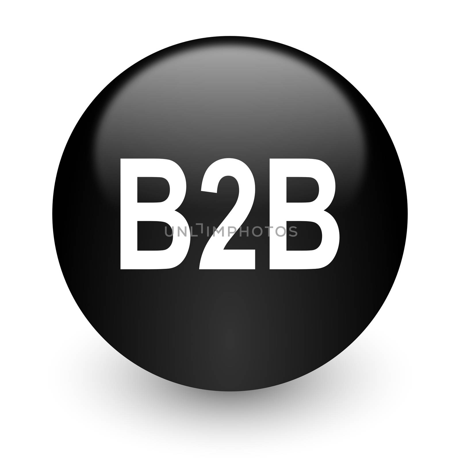 black glossy computer icon