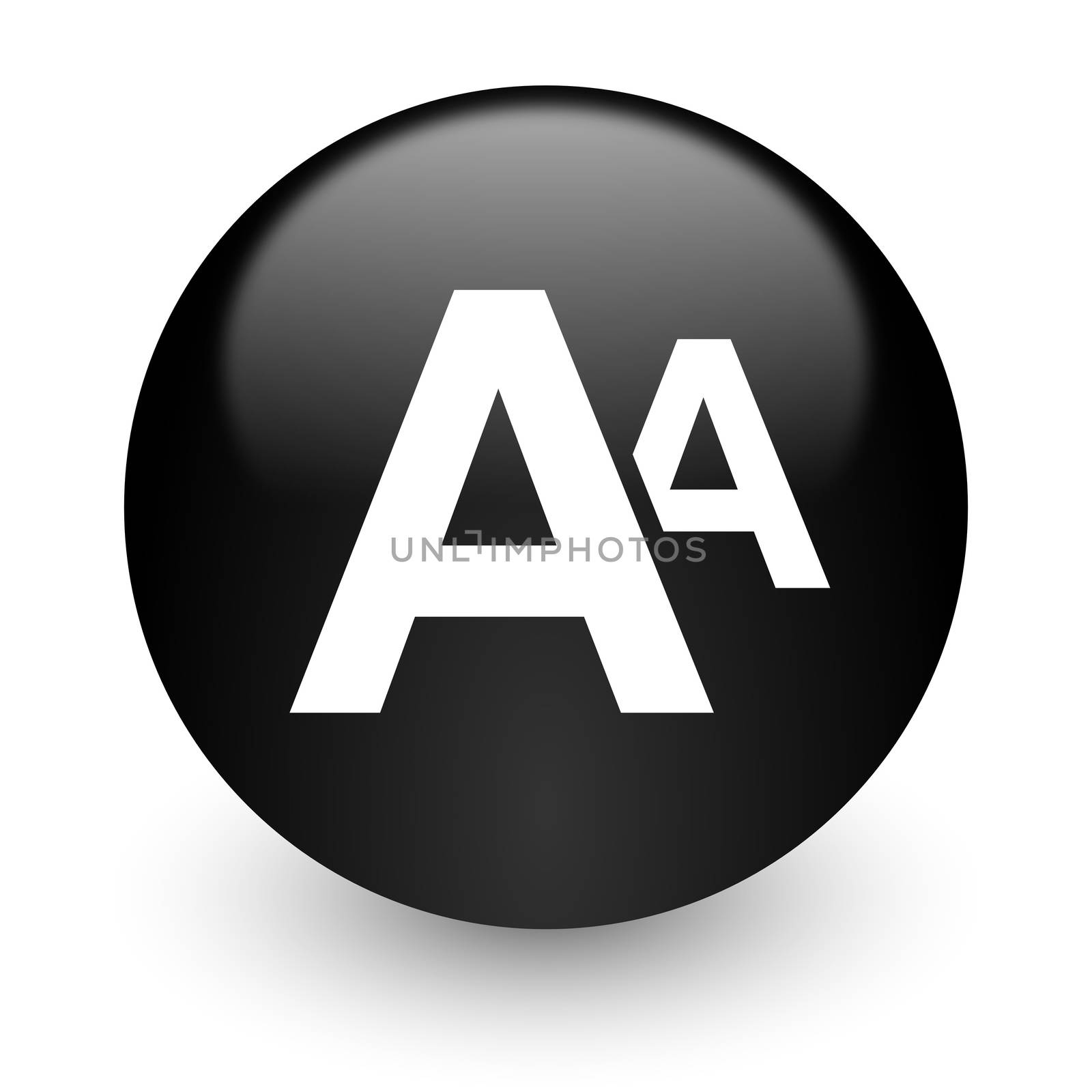 black glossy computer icon