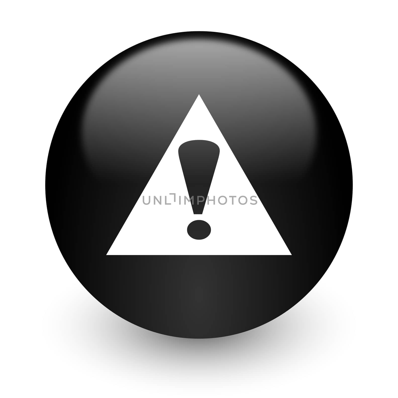 black glossy computer icon