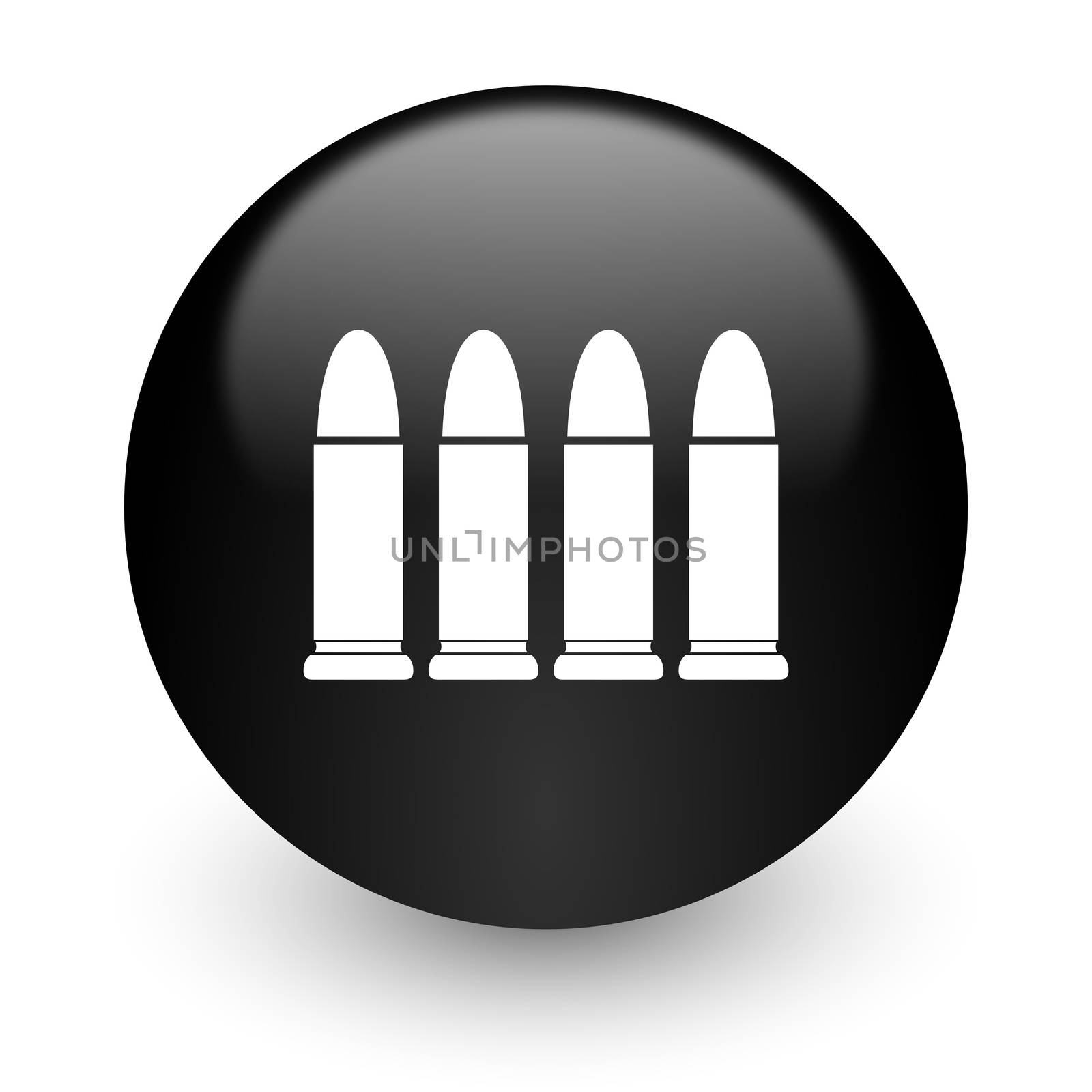 black glossy computer icon