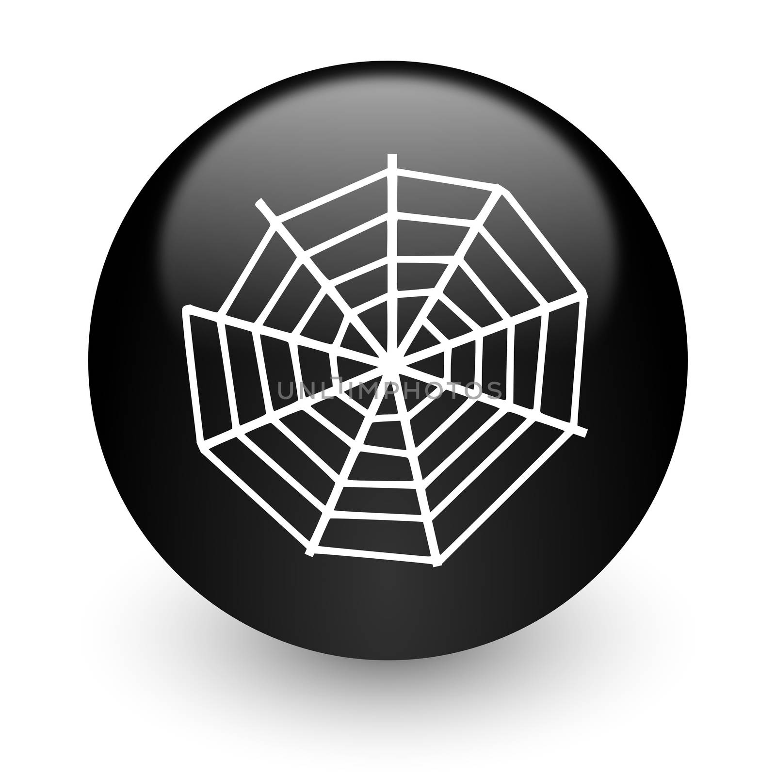 black glossy computer icon