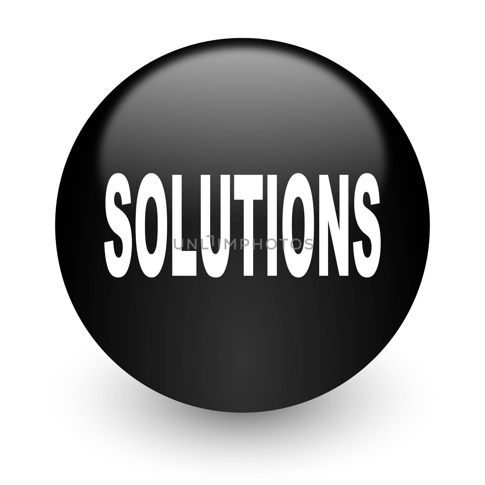 black glossy computer icon