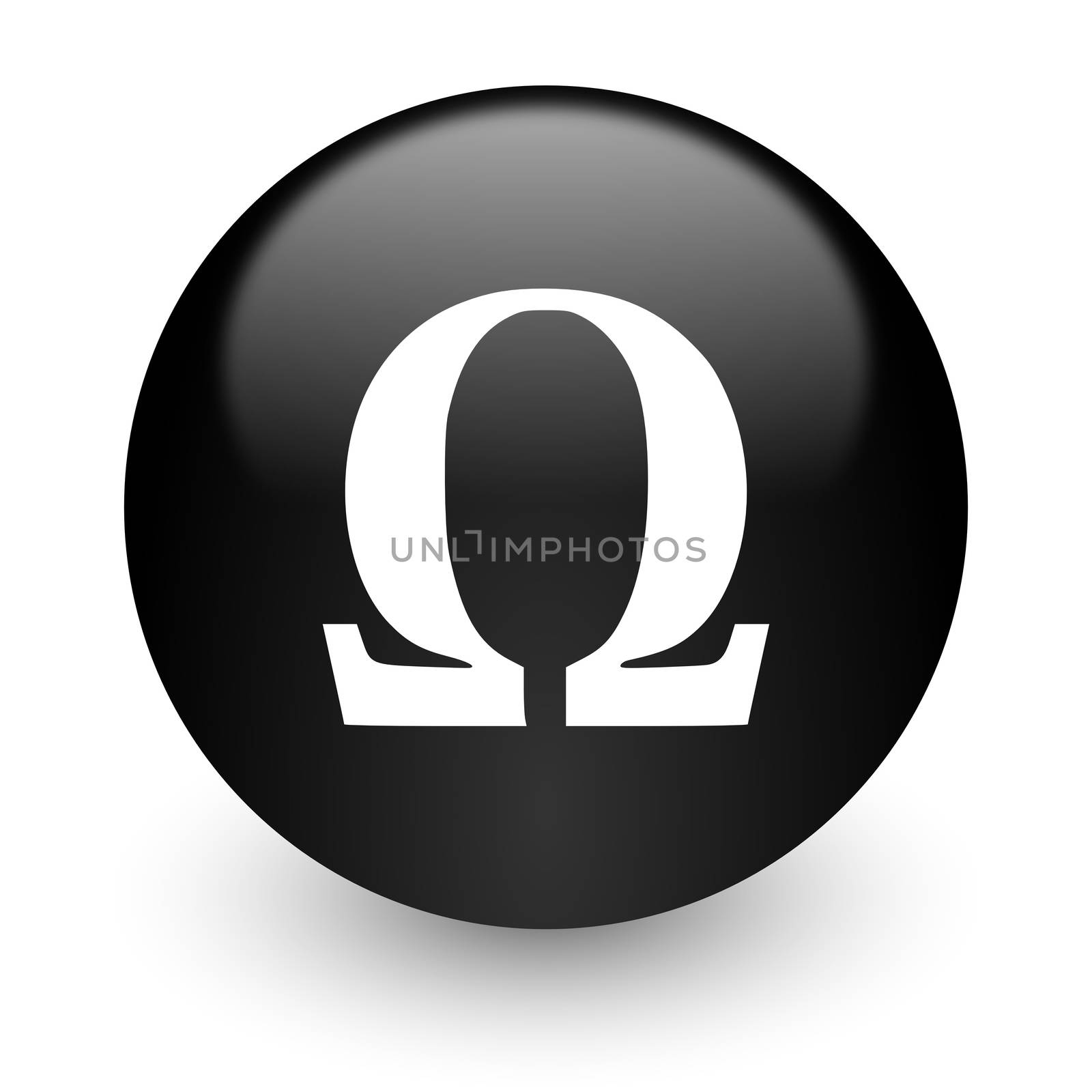 black glossy computer icon