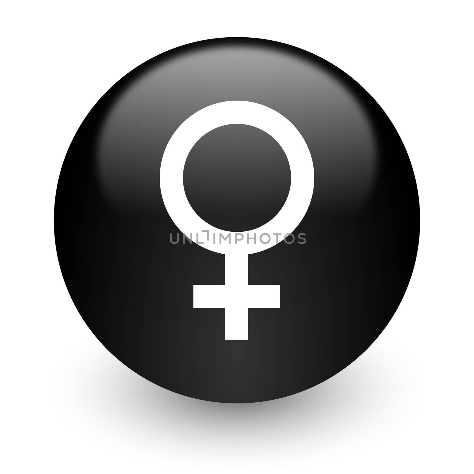 black glossy computer icon