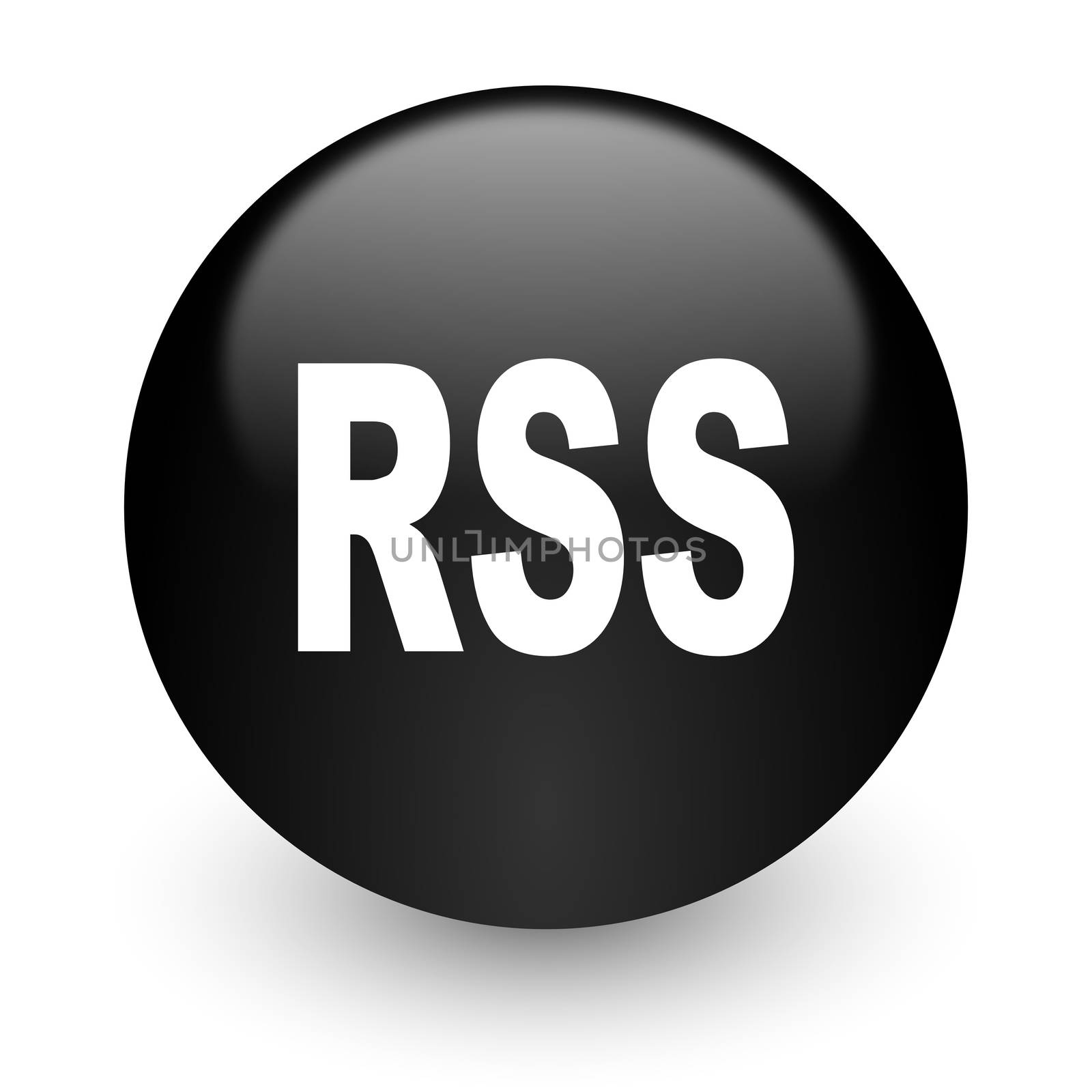 black glossy computer icon