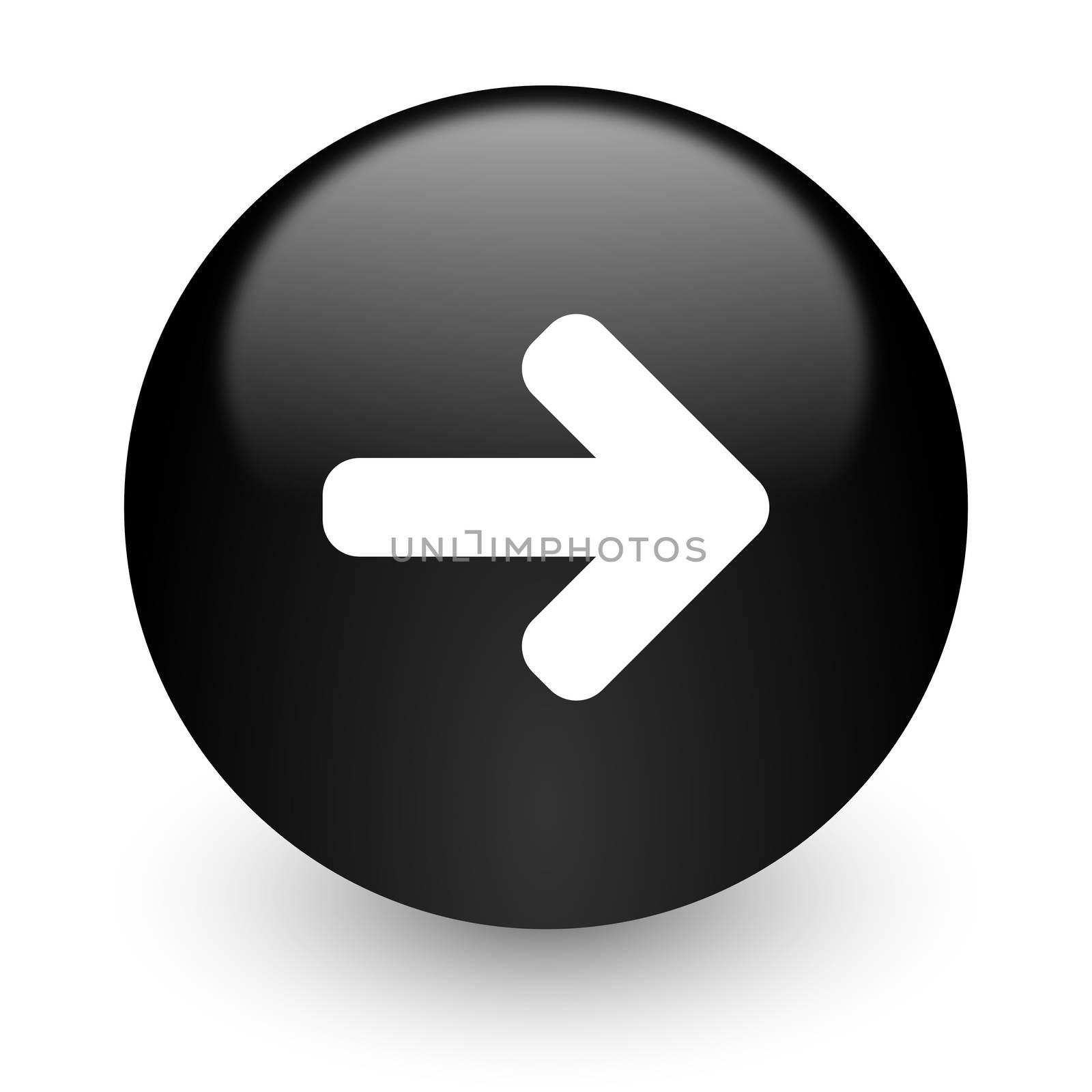 black glossy computer icon
