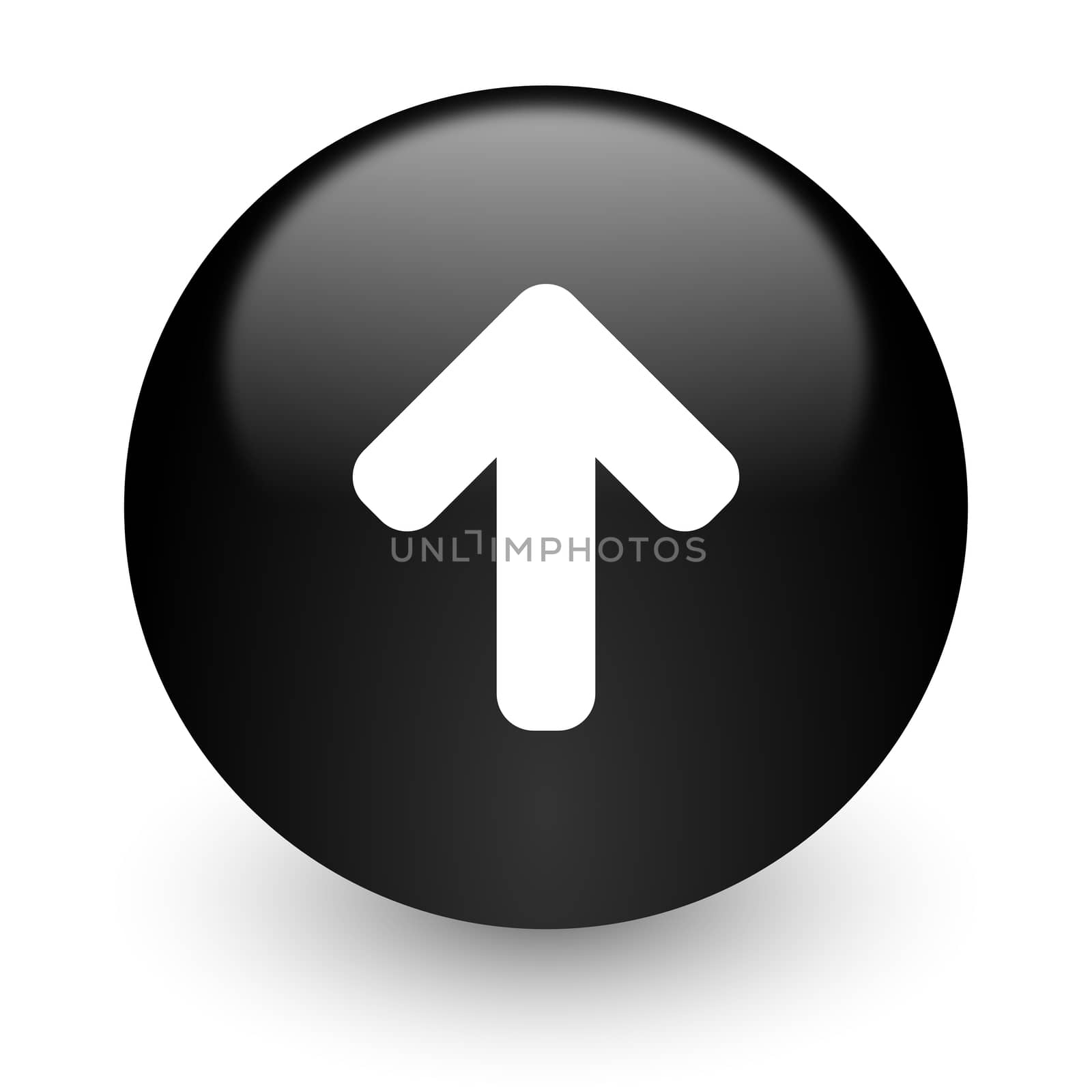 black glossy computer icon