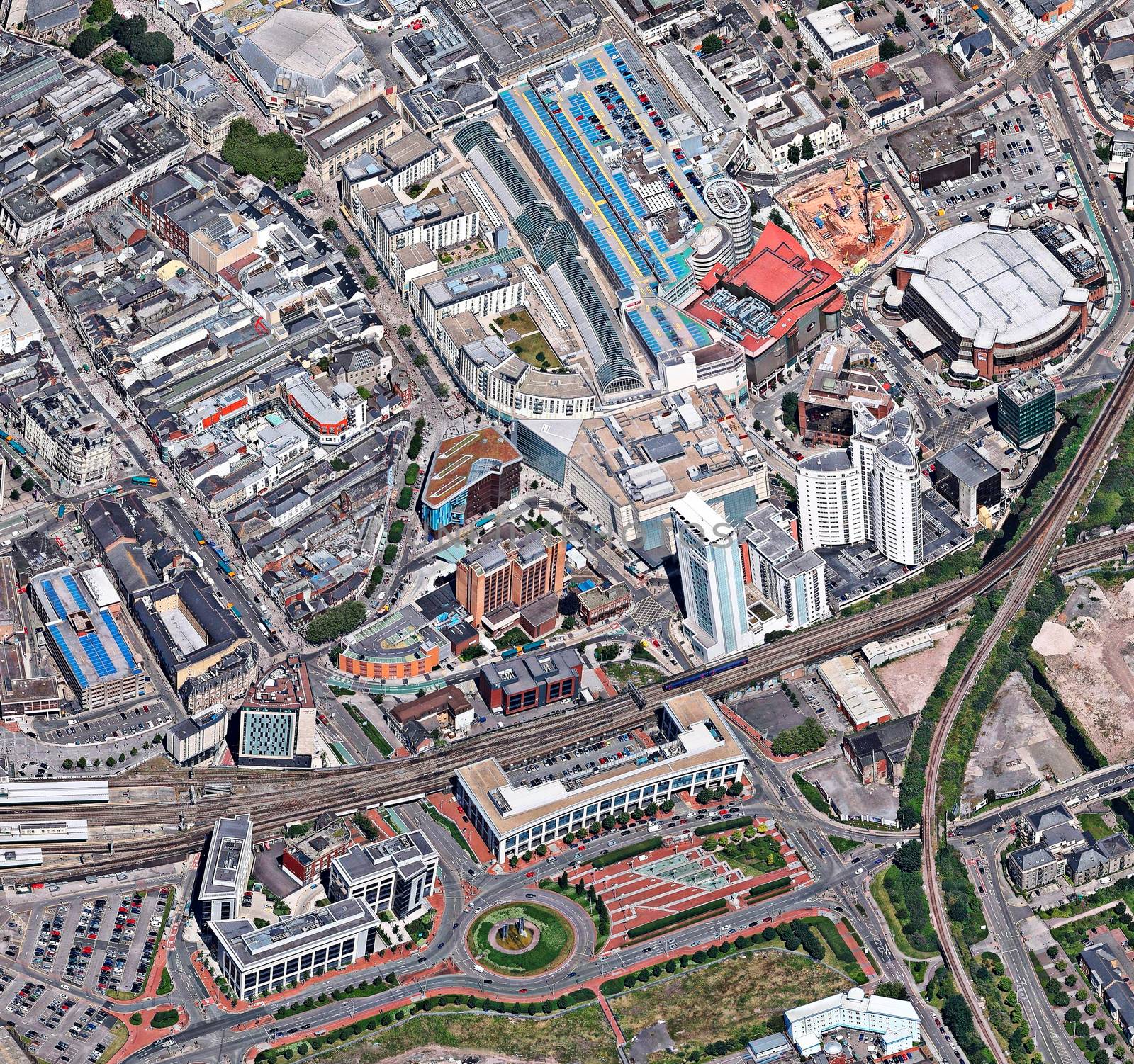 Cardiff Wales aerial view