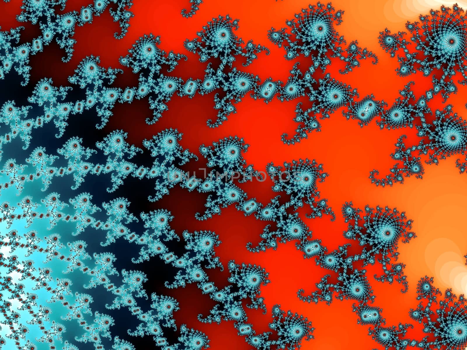 Digital computer graphic - rendering. Decorative fractal background for design.