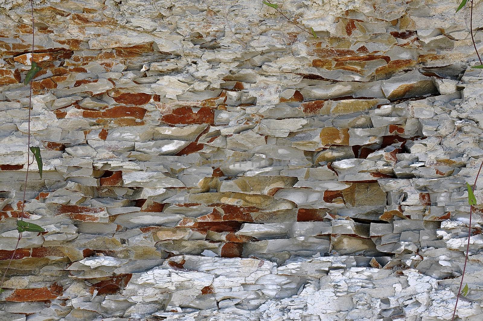 The white cliffs of Byala form a decorative wall towards the Black Sea
