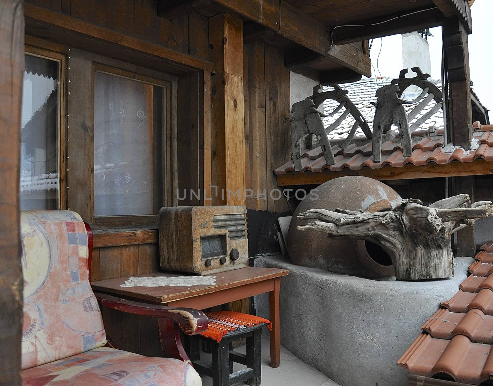 Terrace to the guesthouse in Bansko