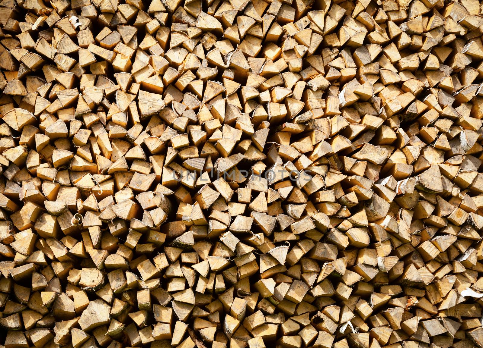 Birch firewood pile by naumoid