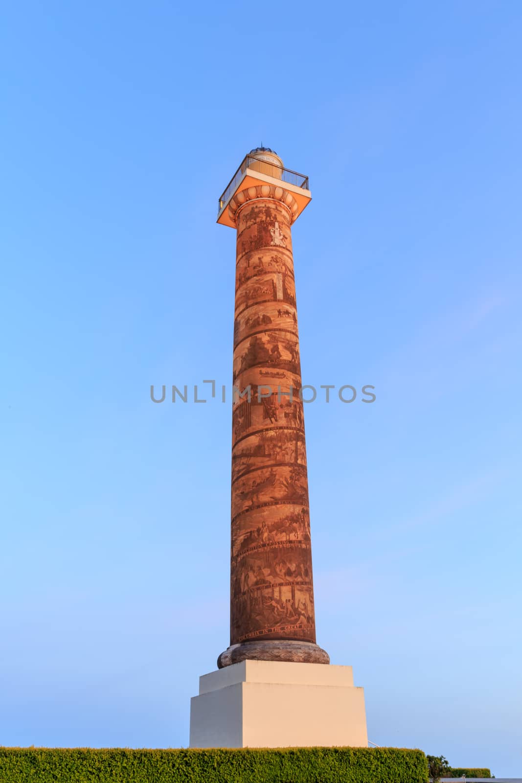 The Astoria Column in Astoria, Oregon.