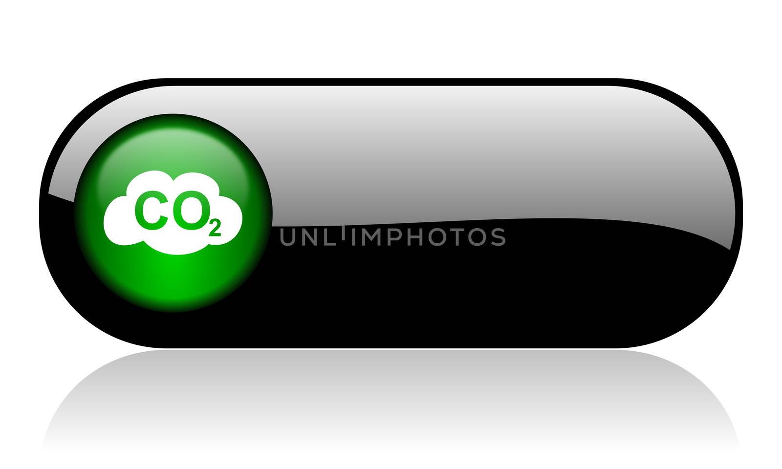 carbon dioxide black glossy banner by alexwhite