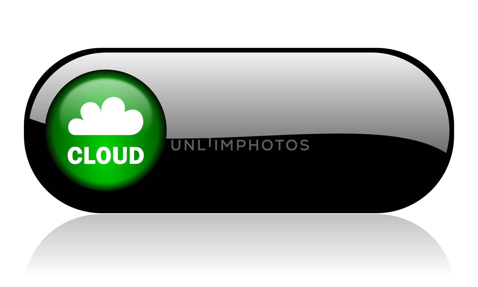 cloud black glossy banner by alexwhite