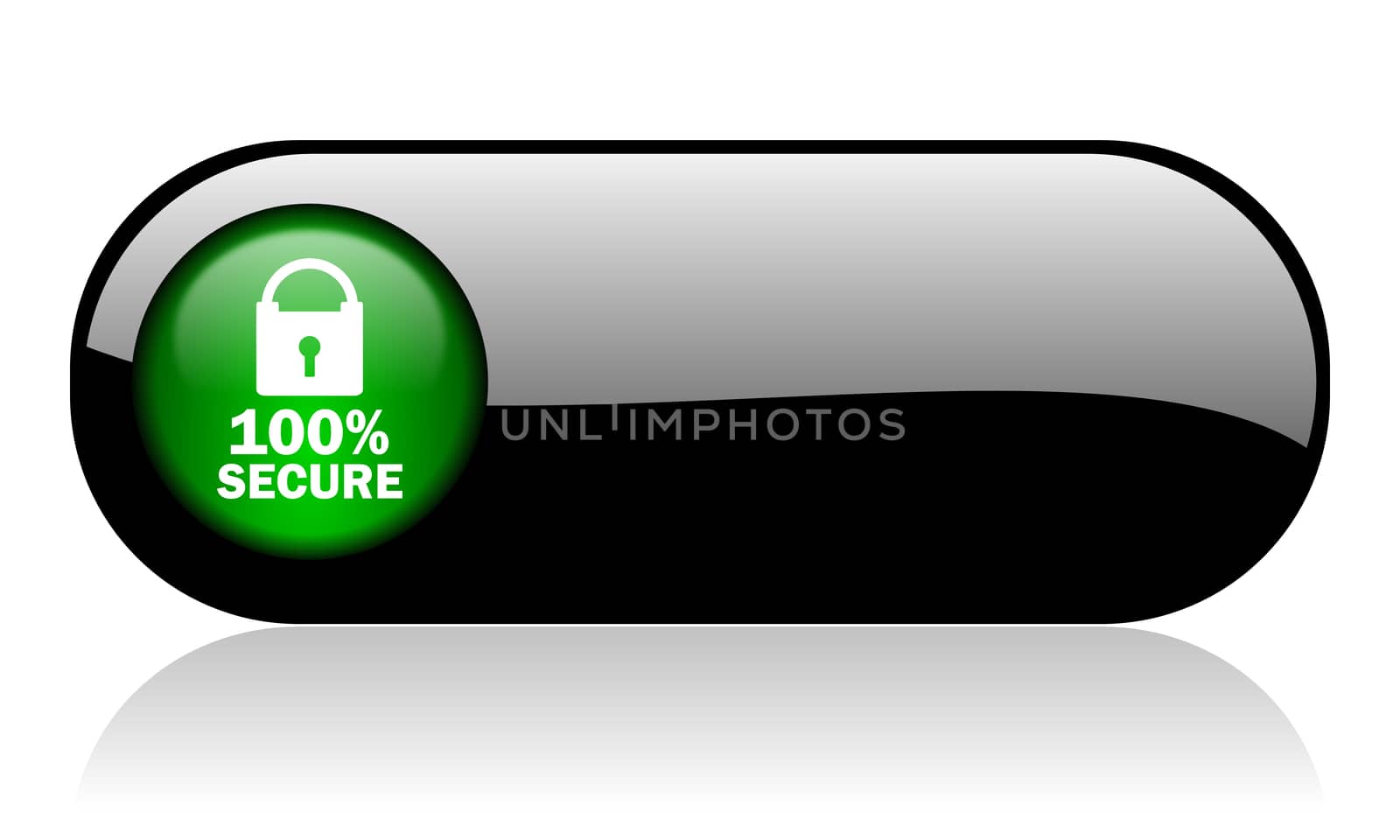 secure black glossy banner by alexwhite
