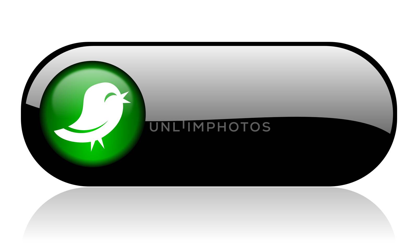 twitter black glossy banner by alexwhite