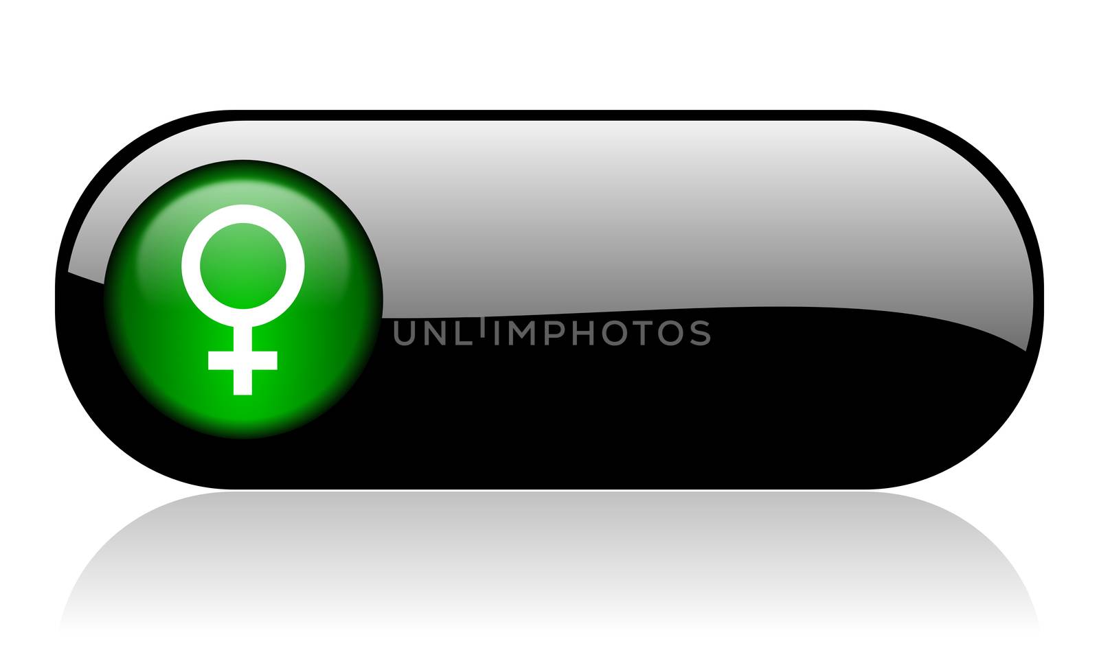 female black glossy banner by alexwhite