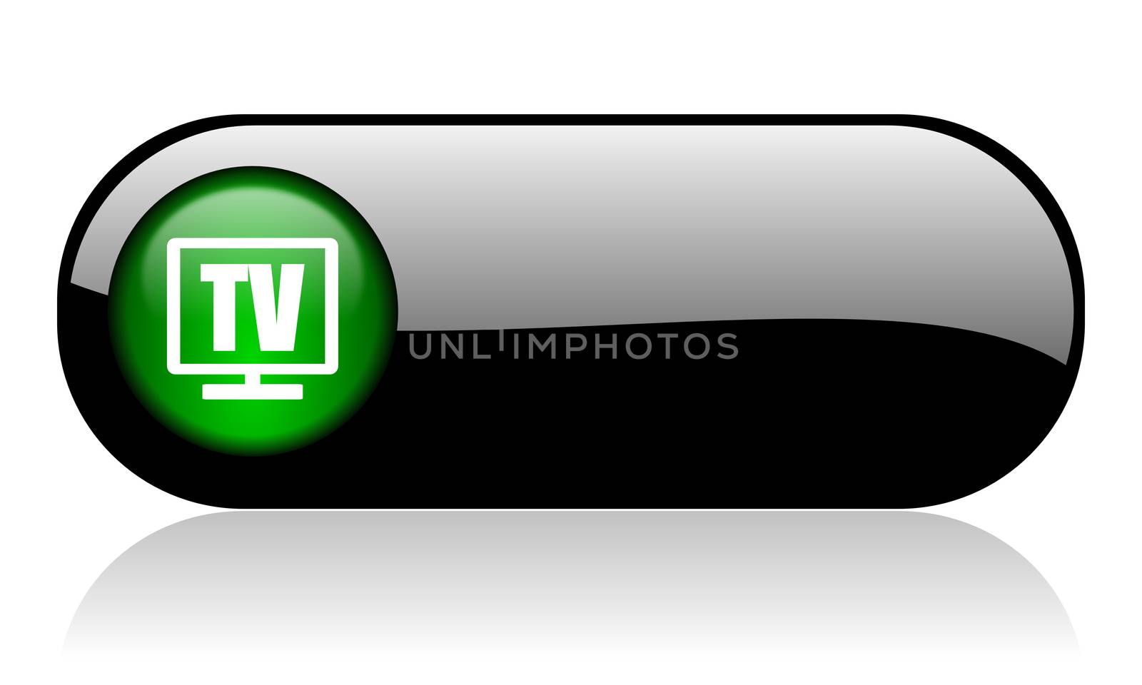 tv black glossy banner by alexwhite