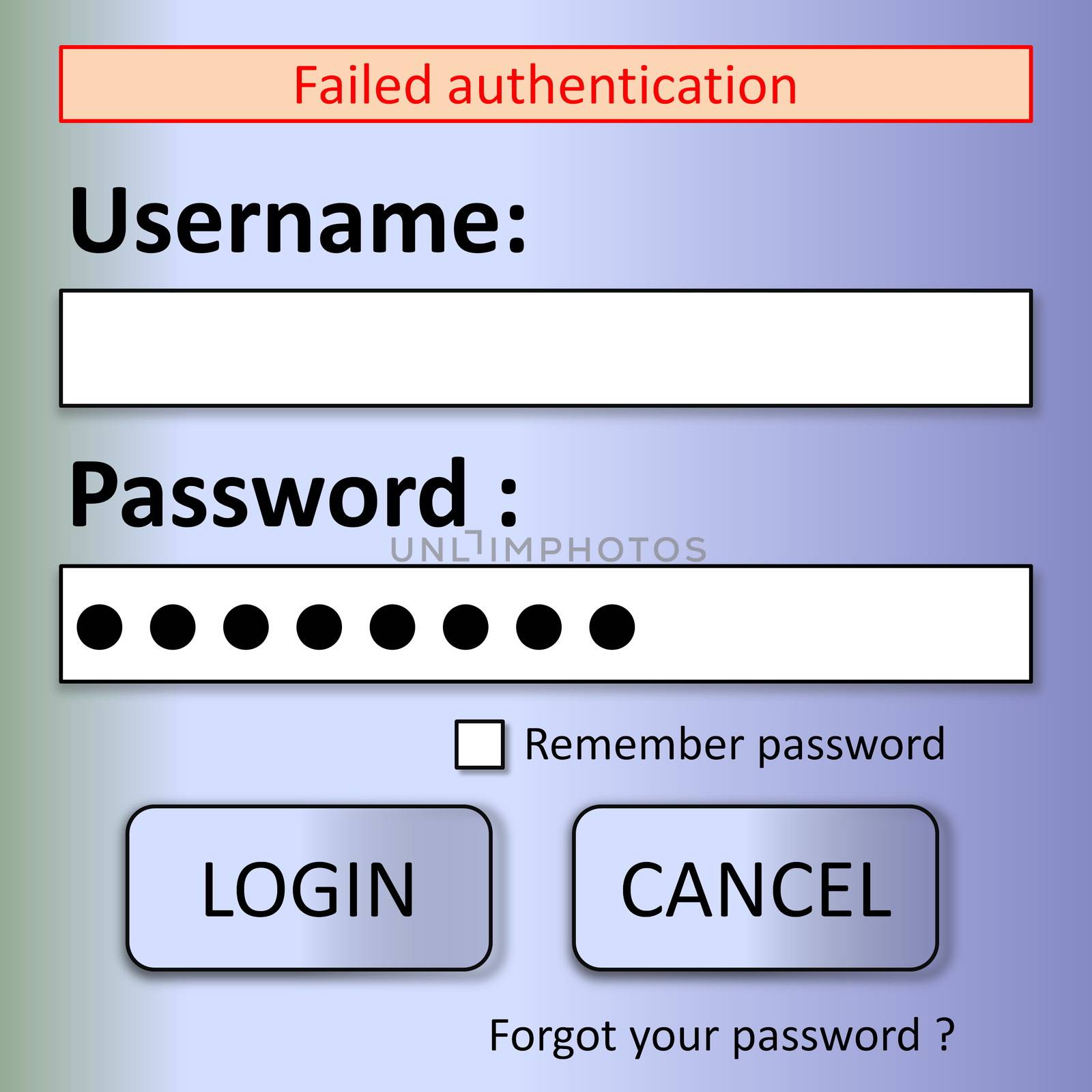 Login failed by Elenaphotos21