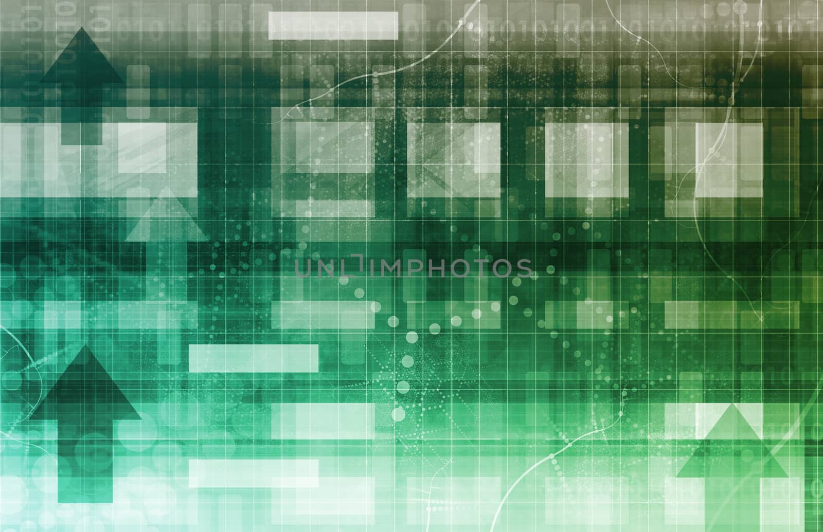 Medical Research Background with Molecule Formation Art