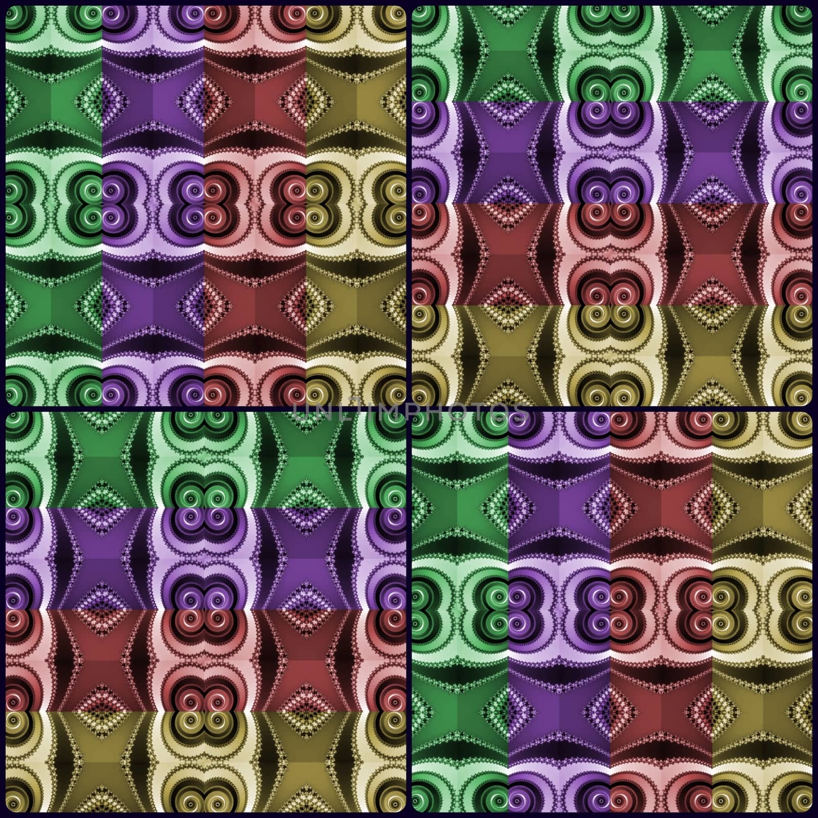 Digital computer graphic - decorative ornament in a motley colors for design.