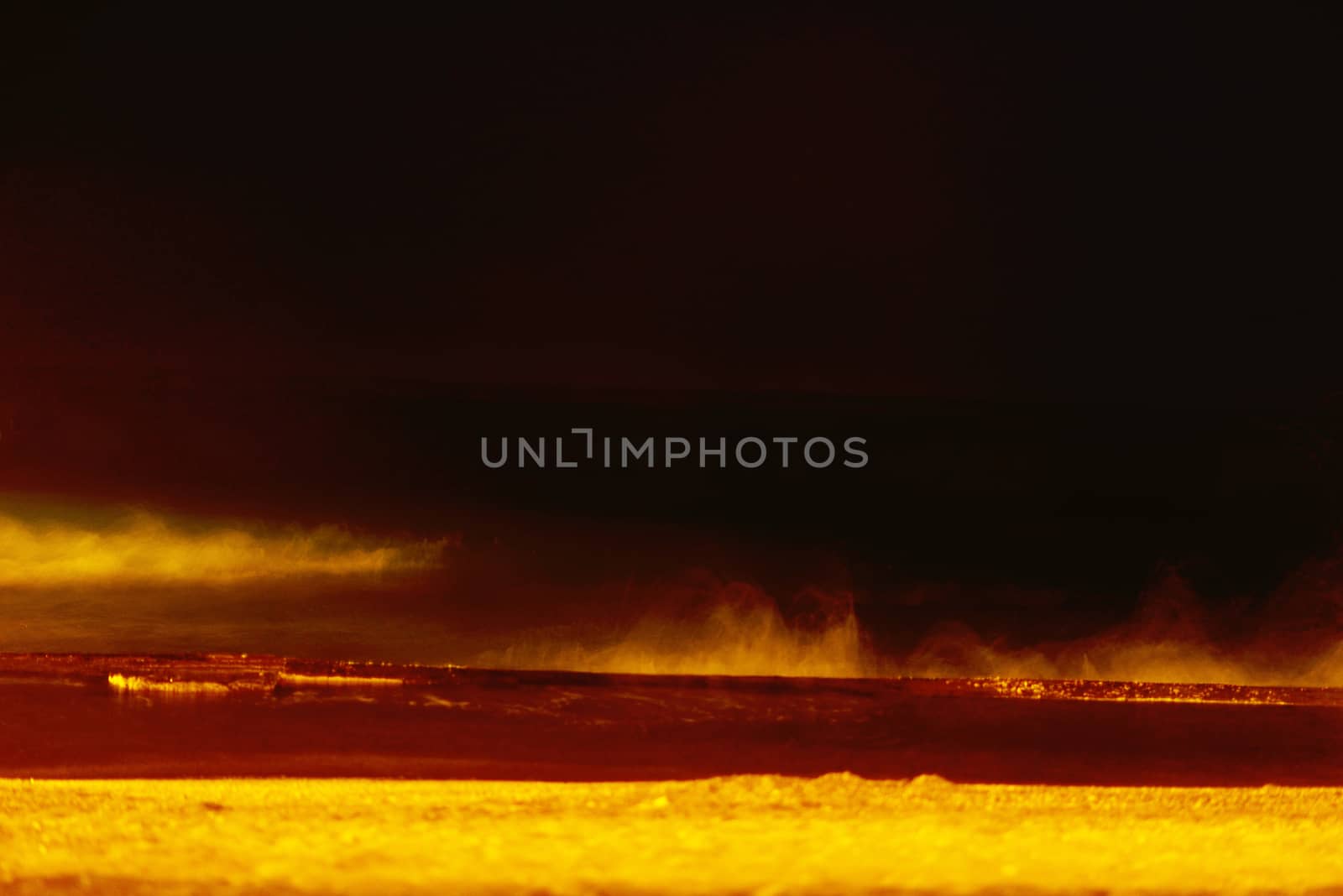 Night sea water close up by cherezoff