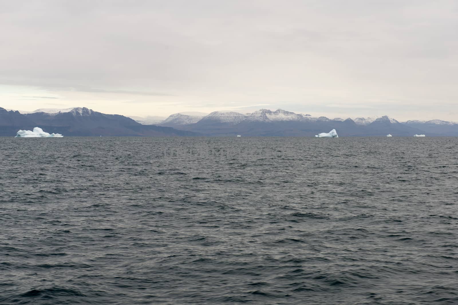 Icebergs around Disko Island by Arrxxx