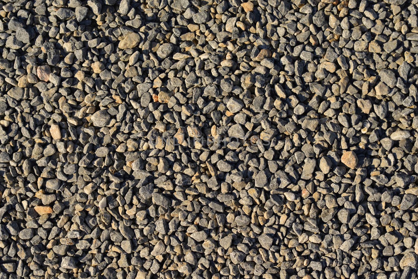 The gray chippings. Close up industrial background