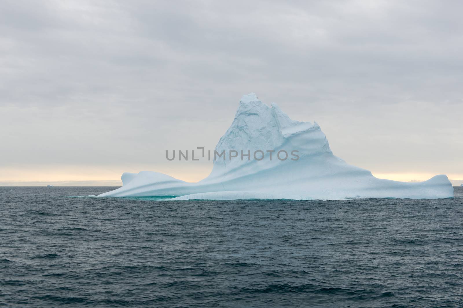 Beautiful iceberg in arctic waters around Disko Island in Greenland