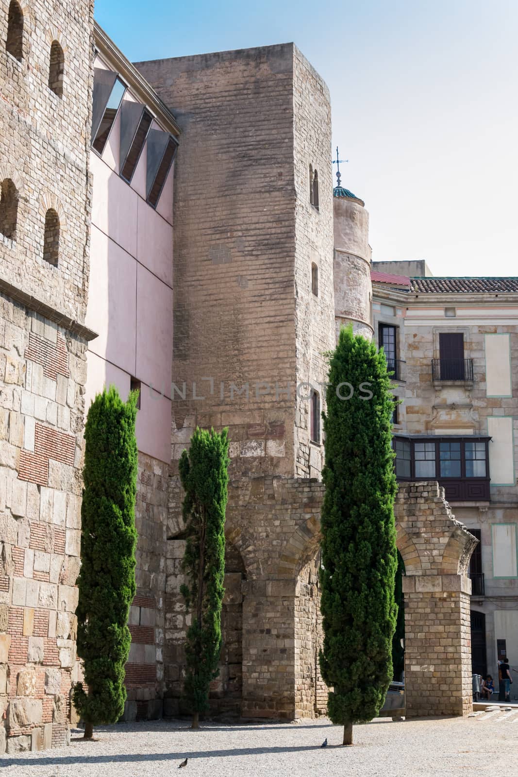 Some buildings in the Gothic quarter of Barcelona by enrico.lapponi
