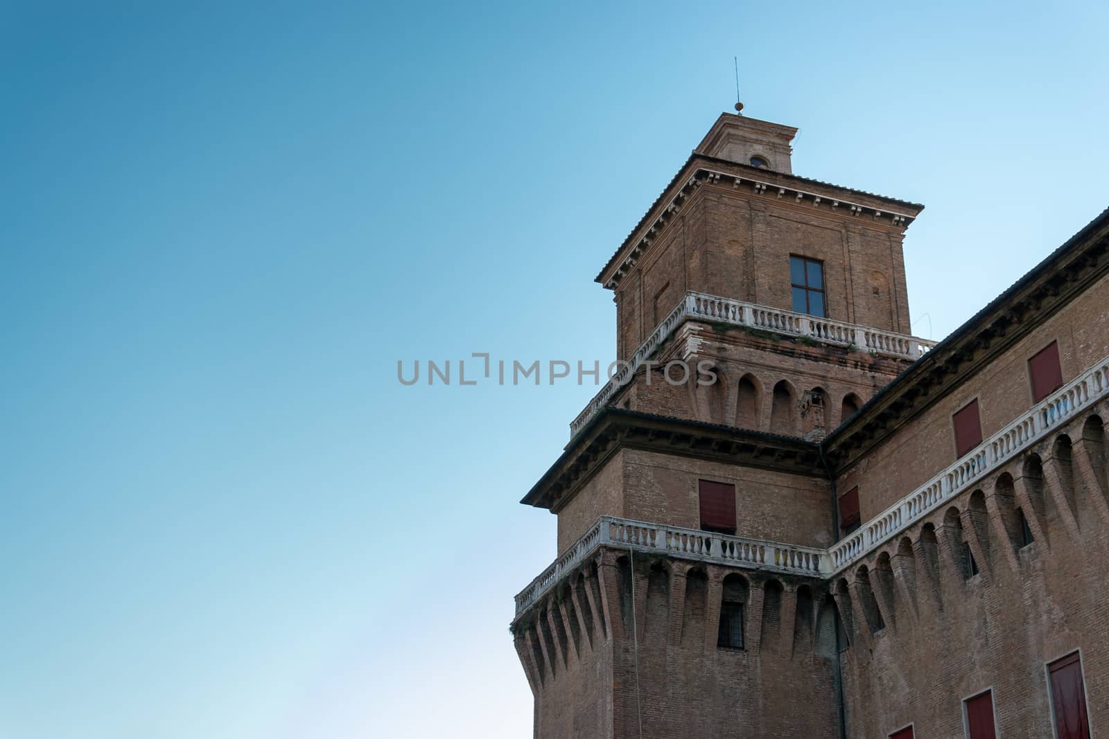 View of the Estensi's Castle in Ferrara